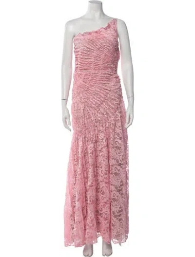 Pre-owned Georgia Hardinge Bamboo Long Dress W/ Tags In Pink