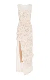 Georgia Hardinge Exclusive The Spiral Lace Maxi Dress In Ivory