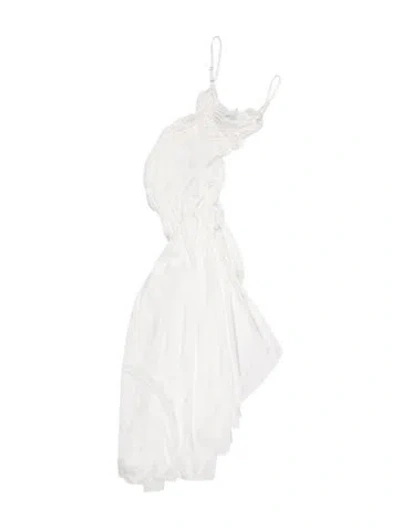 Pre-owned Georgia Hardinge One-shoulder Long Dress In White