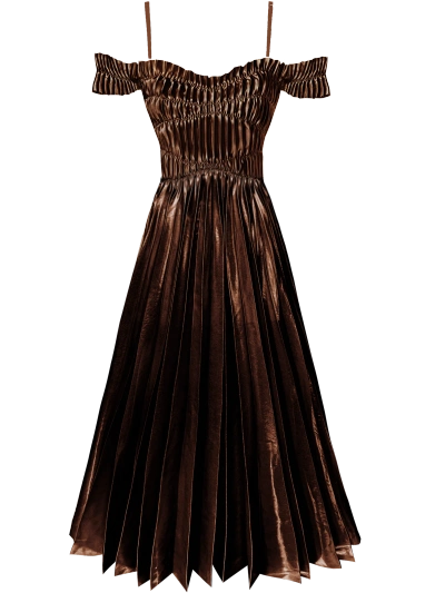 Georgia Hardinge Siren Dress In Brown