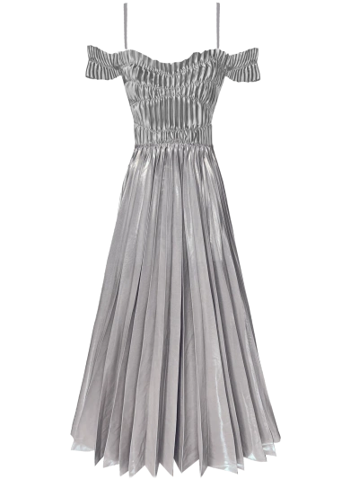 Georgia Hardinge Siren Dress In Silver