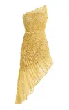 Georgia Hardinge Utopia Lace Maxi Dress In Yellow