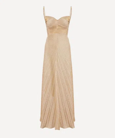 Georgia Hardinge Women's Gold Lemon Sparkle Metallic Relic Dress