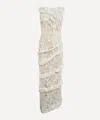 Georgia Hardinge Women's Ivory Spiral Floor-lengthdress