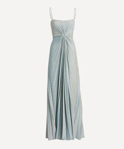 Georgia Hardinge Women's Neptune Sky Blue Green Sparkle Dress
