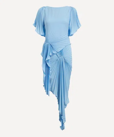 Georgia Hardinge Women's Pale Blue Waterfall Dress