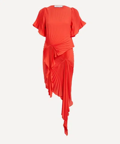 Georgia Hardinge Women's Red Waterfall Dress