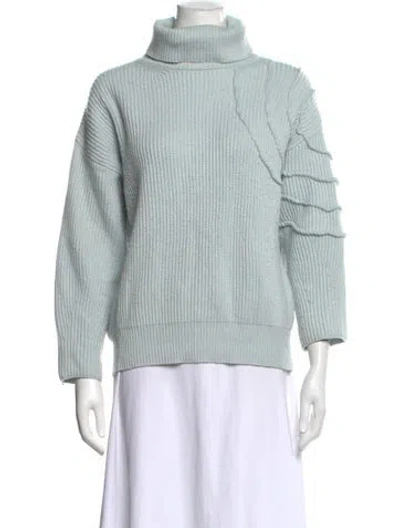 Pre-owned Georgia Hardinge Wool Turtleneck Sweater In Blue