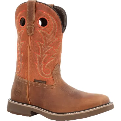 Georgia Men's Gb00693 Short Boot Core 37 Western In /rust M In Brown