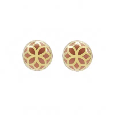 Georgina Jewelry Women's Signature Flower Sphere Carmelina Small Earrings In Gold