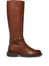 Geox 35mm Serilda Buckled Knee-high Boots In Brown