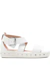 Geox 40mm Leelu Buckled Sandals In White
