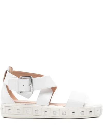 Geox 40mm Leelu Buckled Sandals In White