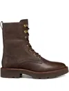 Geox 40mm Norize Lace-up Fastening Boots In Brown