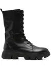 Geox 40mm Vilde Combat Boots In Black