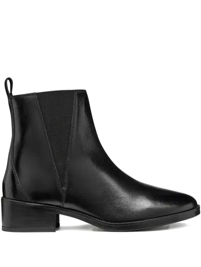 Geox 45mm Camexia Elasticated Chelsea Boots In Black
