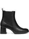 Geox 60mm Walk Pleasure 55 Block-heel Ankle Boots In Black