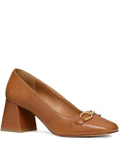 Geox 65mm Block-heel Heeled Pumps In Brown