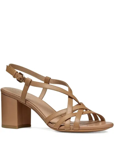 Geox 65mm Block-heel Sandals In Brown