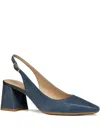 Geox 65mm Giselda Slingback Block-heel Pumps In Blue