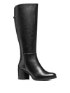 Geox 65mm New Asheel Block-heel Knee-high Boots In Black