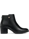 Geox 65mm New Asheel Strap-detail Boots In Black