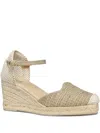 Geox 65mm Woven Ankle-strap Espadrilles In Neutral