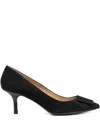Geox 70mm Kleopy Suede Pumps In Black