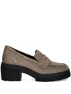 Geox 70mm Penny-strap Platform Loafers In Brown