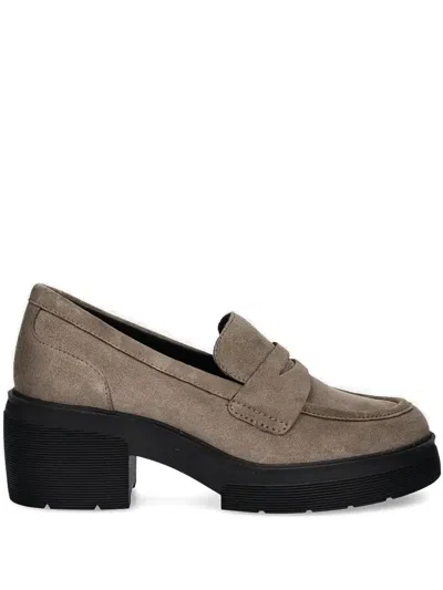 Geox 70mm Penny-strap Platform Loafers In Brown