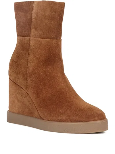 Geox 80mm Elidea Boots In Brown