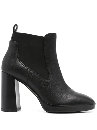 Geox 90mm Teulada Chelsea Boots In Black