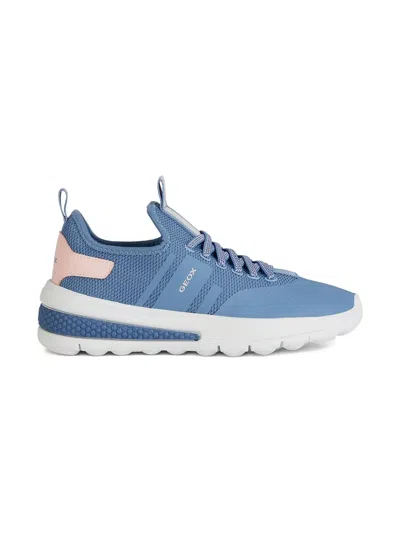 Geox Kids' Activat Mesh-panel Lace-up Sneakers In Multi