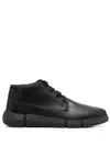 Geox Adacter Leather Boots In Black