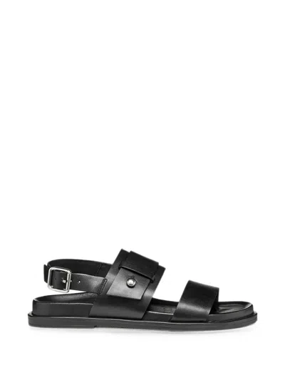 Geox Adelash Buckle-fastening Double-strap Sandals In Black