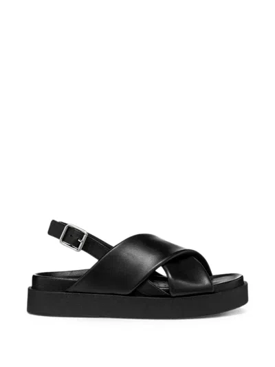 Geox Adelash H Crossover Slingback Sandals In Black