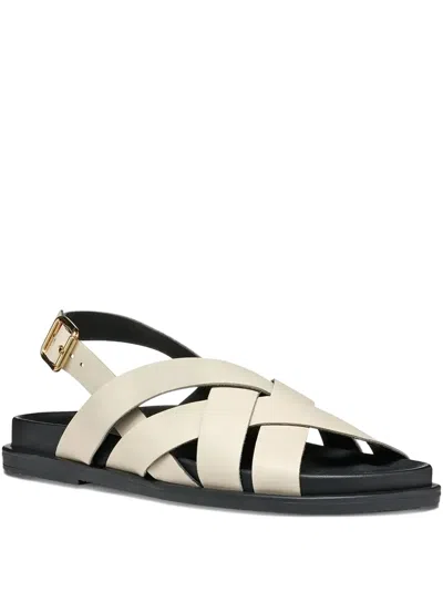 Geox Adelash Slingback Sandals In Neutral