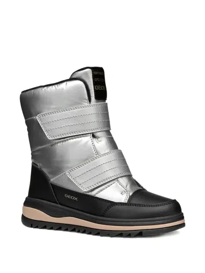 Geox Kids' Adelhide Abx Trouch-strap Boots In Black