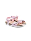 Geox Adriel Buckle-strap Sandals In Pink