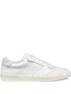 Geox Affile Leather Sneakers In White