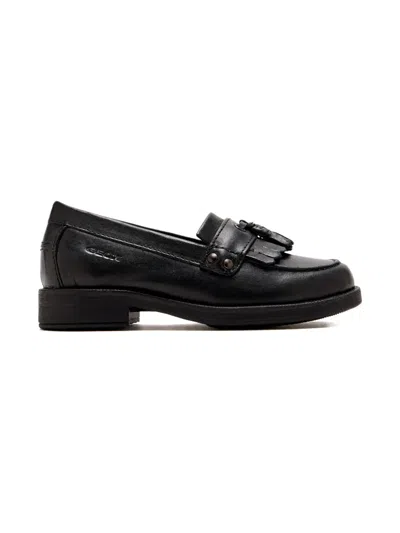 Geox Kids' Agata Tassel-embellished Studded Loafers In Multi