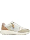 Geox Alleniee Zip-fastening Leather Sneakers