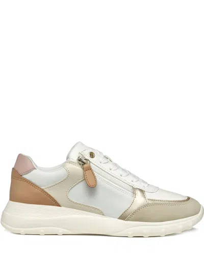Geox Alleniee Zip-fastening Leather Sneakers