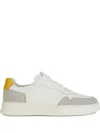 Geox Arvier Suede Leather Panel Sneakers In White