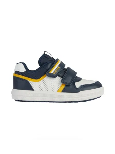 Geox Kids'  Junior Arzach Boys Trainers Colour: Navy/white, Size: 9 / 27 In Blue