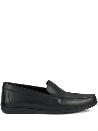 Geox Ascanio Leather Slip-on Loafers