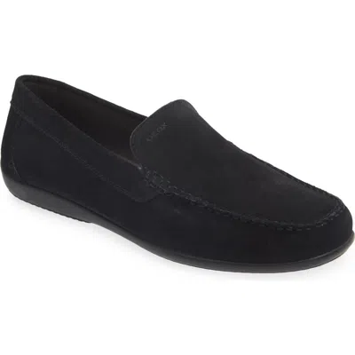 GEOX Men's Leather U Ascanio Driver Penny Loafers main image 0