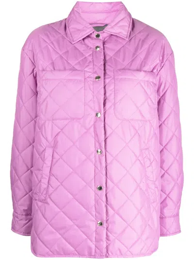 Geox Asheely Quilted Jacket In Violett