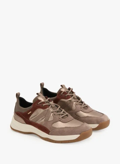Geox Baskets En Cuir Mélangé In Multi