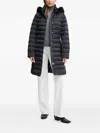 Geox Bettanie Hooded Quilted Coat In Black